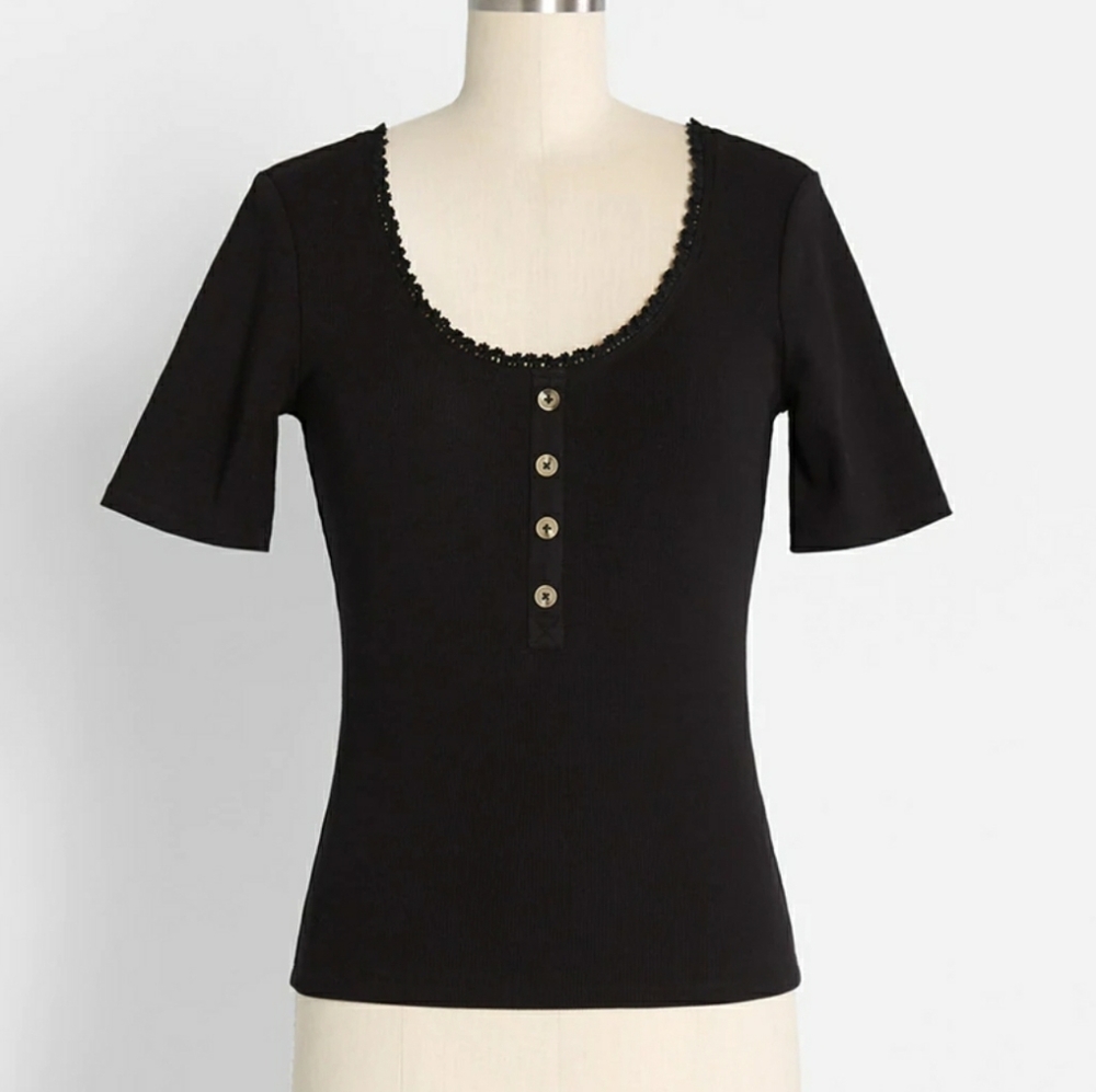 Modcloth Scoop Neck Top 1X